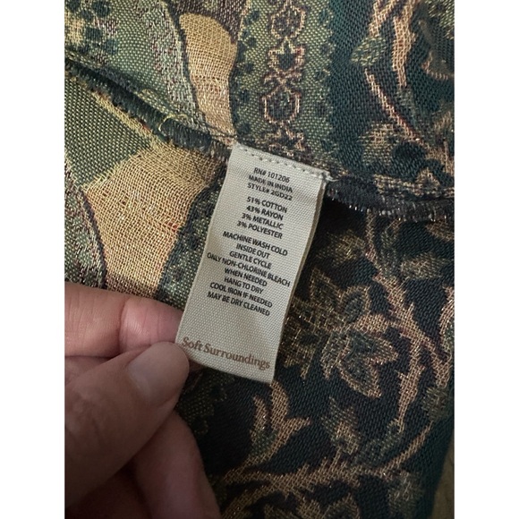 Soft surroundings eve topper paisley multi - Picture 4 of 4